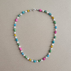 0--MINI SKULL & EYE NECKLACE--18"