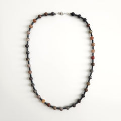 QUARTZITE BEADED NECKLACE--24"
