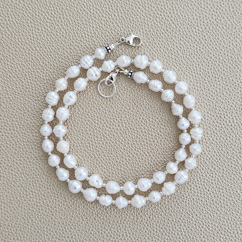 0--MINI BAROQUE PEARL NECKLACE--18"