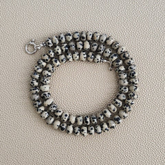 0--DALMATION JASPER NECKLACE--20"