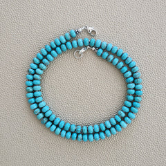 0--HAPPY IN WAIMANALO TURQUOISE NECKLACE--20"
