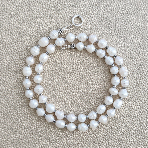 0--MINI BAROQUE PEARL NECKLACE--16"