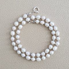 0--MINI BAROQUE PEARL NECKLACE--16"