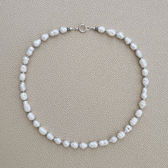 0--MINI BAROQUE PEARL NECKLACE--16"