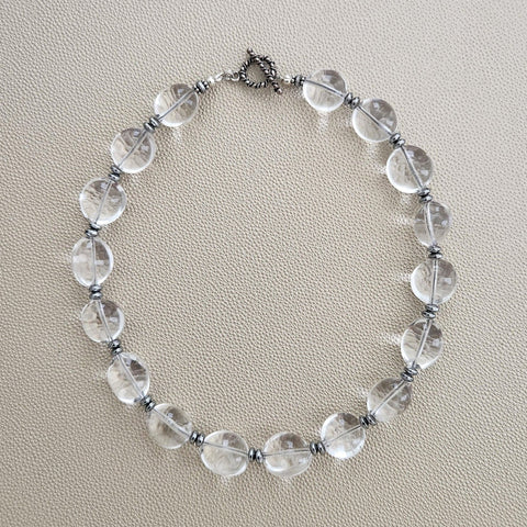 CLEAR QUARTZ NUGGET NECKLACE
