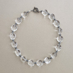 CLEAR QUARTZ NUGGET NECKLACE