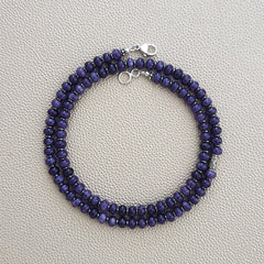 PURPLE JADE NECKLACE-22"