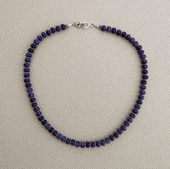 0--PURPLE JADE NECKLACE-16"
