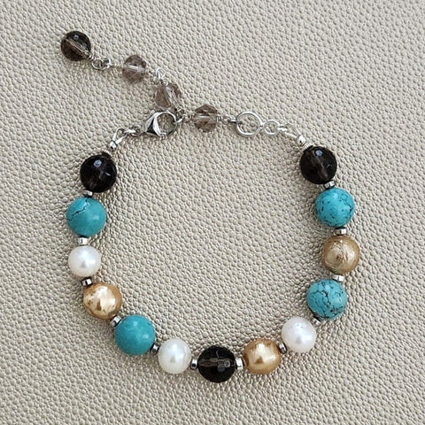 TURQUOISE GEMSTONE MIX BRACELET