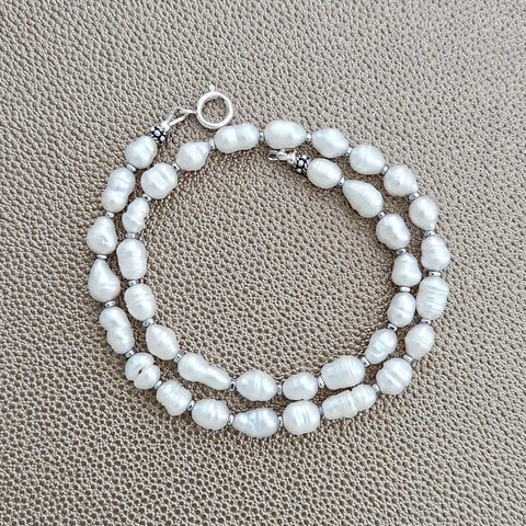 0--MINI BAROQUE PEARL NECKLACE--16"
