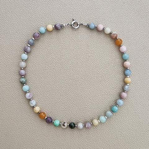 CHAKRA GEMSTONE NECKLACE-16"