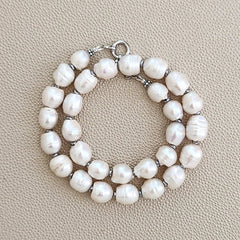 0--WHITE EDISON PEARL NECKLACE--16"