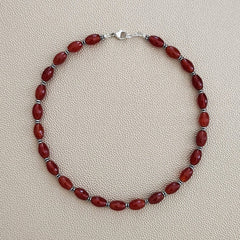 CARNELIAN NECKLACE--16"