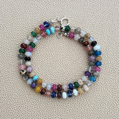 0--KAWAII MIXED GEMSTONE NECKLACE--16"