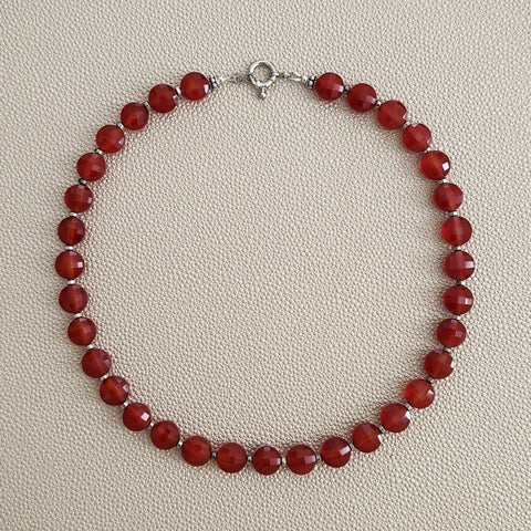 0--CARNELIAN NECKLACE--16"