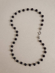 00--GARNET NECKLACE-24"