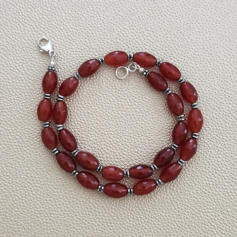 CARNELIAN NECKLACE--16"
