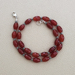 CARNELIAN NECKLACE--16"