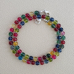 0--CRACKLE QUARTZ CRYSTAL NECKLACE--18"