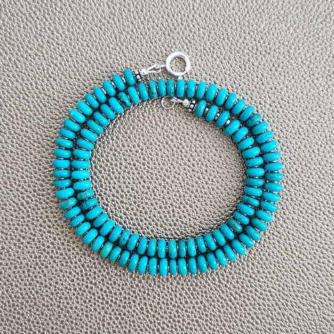 0--TURQUOISE NECKLACE--16"