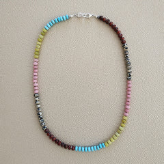 0--JASPER & JADE NECKLACE--20"