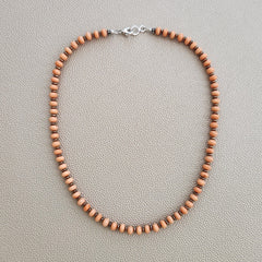 ORANGE CORAL NECKLACE -18"