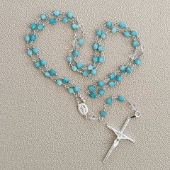 ROSARY 6MM AMAZONITE GEMSTONES