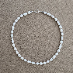 0--MINI BAROQUE PEARL NECKLACE--16"