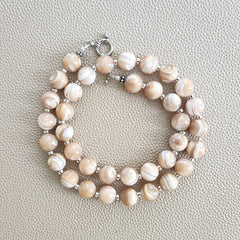 0--MOTHER OF PEARL NECKLACE--18"
