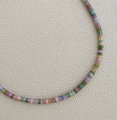 0--MINI JADE HEISHI NECKLACE--16"