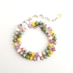 MELTING MOMENTS MULTI GEMSTONE NECKLACE-16"