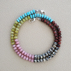 0--JASPER & JADE NECKLACE--20"