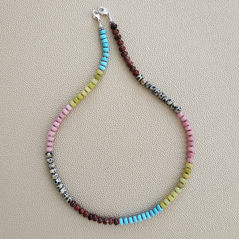 0--JASPER & JADE NECKLACE--20"