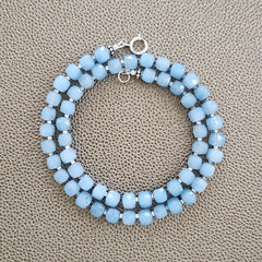 0--SKY BLUE JADE NECKLACE--18"