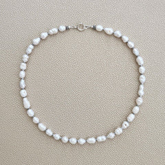 0--MINI BAROQUE PEARL NECKLACE--16"