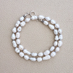 0--MINI BAROQUE PEARL NECKLACE--16"
