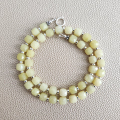 0--LEMON JADE NECKLACE--16"