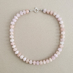 0--PINK MORGANITE NECKLACE--16"