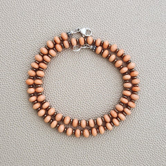 ORANGE CORAL NECKLACE -18"