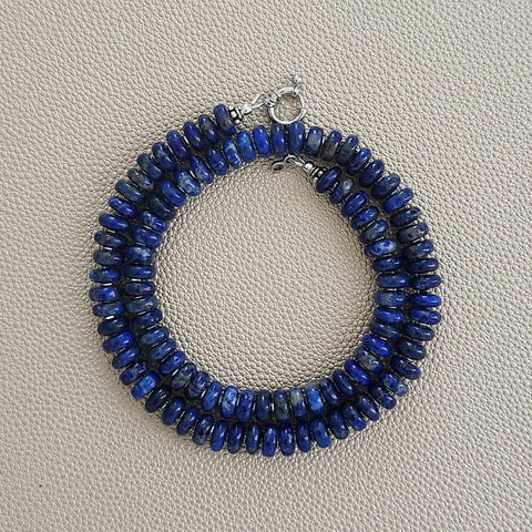 0--LAPIS NECKLACE--18"