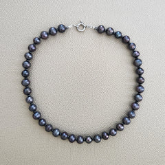 0--PEACOCK PEARL NECKLACE--16"