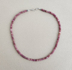 0--NATURAL PINK TOURMALINE NECKLACE--16"