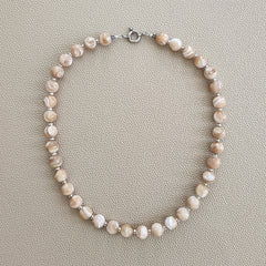 0--MOTHER OF PEARL NECKLACE--18"