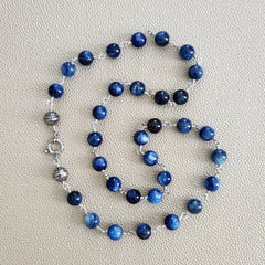 00--KYANITE STONE NECKLACE--24"