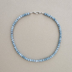 0--SKY BLUE JADE NECKLACE--16"
