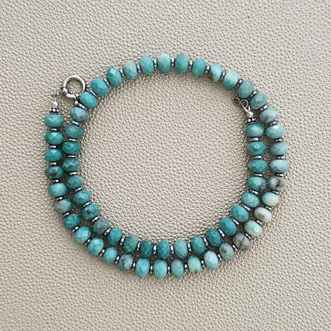 CHRYSOPRASE NECKLACE--18"