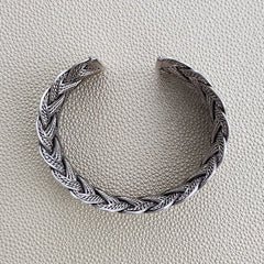 BRAIDED 925 SILVER CUFF