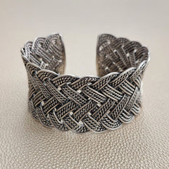 BRAIDED 925 SILVER CUFF