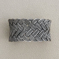 BRAIDED 925 SILVER CUFF