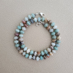 0--AMAZONITE NECKLACE-16"